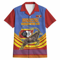 Eswatini Independence Day Hawaiian Shirt Sable Antelope - Aloe Succulent - Flag Shield