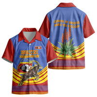 Eswatini Independence Day Kid Hawaiian Shirt Sable Antelope - Aloe Succulent - Flag Shield