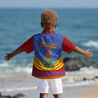 Eswatini Independence Day Kid Hawaiian Shirt Sable Antelope - Aloe Succulent - Flag Shield