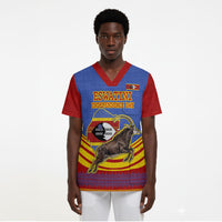 Eswatini Independence Day Scrub Top Sable Antelope - Aloe Succulent - Flag Shield