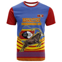 Eswatini Independence Day T shirt Sable Antelope - Aloe Succulent - Flag Shield