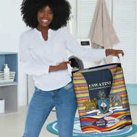 Eswatini Independence Day Laundry Basket Freedom Pride - Lion Elephant - Strelitzia Flowers
