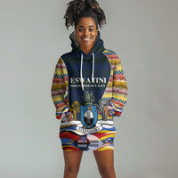 Eswatini Independence Day Hoodie Dress Freedom Pride - Lion Elephant - Strelitzia Flowers