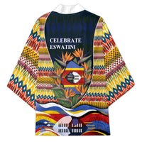 Eswatini Independence Day Kimono Freedom Pride - Lion Elephant - Strelitzia Flowers