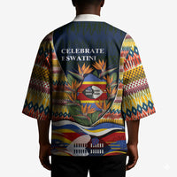 Eswatini Independence Day Kimono Freedom Pride - Lion Elephant - Strelitzia Flowers