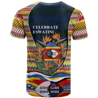 Eswatini Independence Day T shirt Freedom Pride - Lion Elephant - Strelitzia Flowers