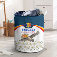 Andorra Independence Day Laundry Basket Freedom Grandella Narcissus Falcon Map Flag