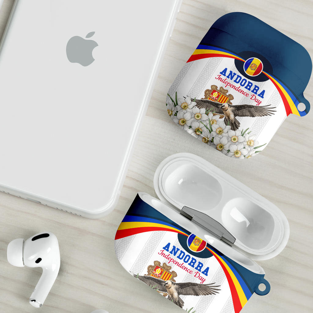 Andorra Independence Day AirPods Case Freedom Grandella Narcissus Falcon Map Flag
