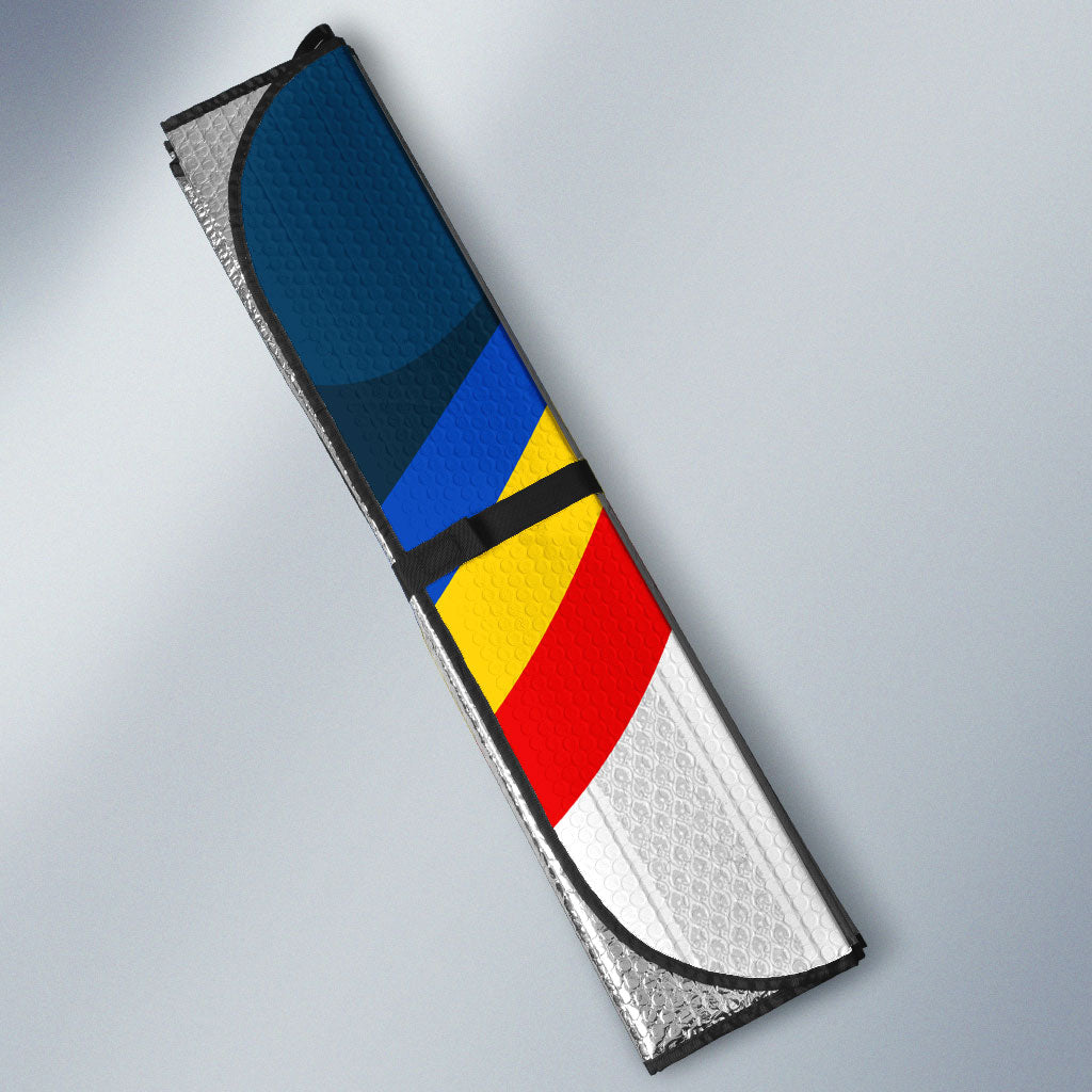 Andorra Independence Day Auto Sun Shade Freedom Grandella Narcissus Falcon Map Flag