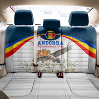 Andorra Independence Day Back Car Seat Cover Freedom Grandella Narcissus Falcon Map Flag