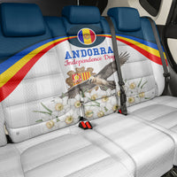 Andorra Independence Day Back Car Seat Cover Freedom Grandella Narcissus Falcon Map Flag
