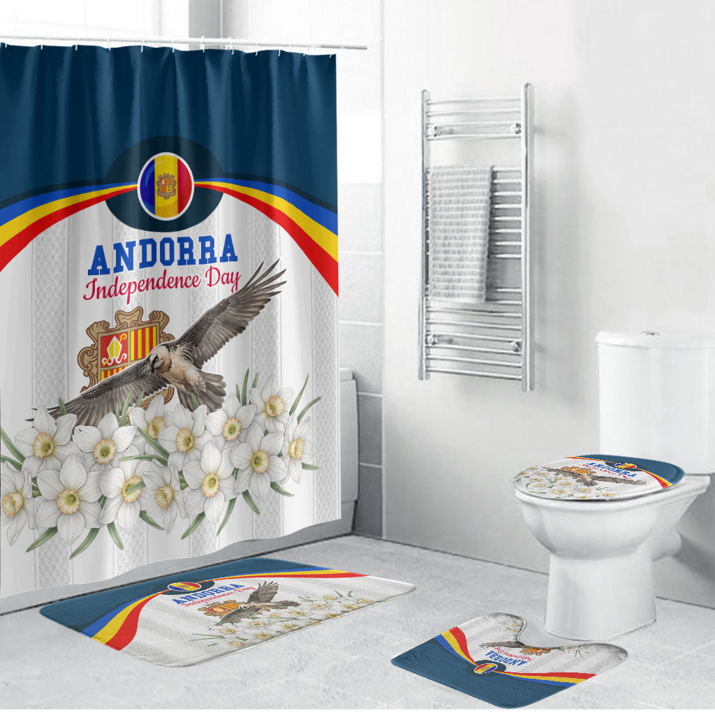 Andorra Independence Day Bathroom Set Freedom Grandella Narcissus Falcon Map Flag