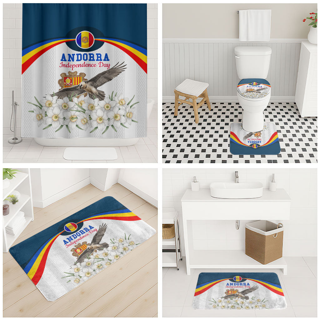 Andorra Independence Day Bathroom Set Freedom Grandella Narcissus Falcon Map Flag