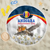 Andorra Independence Day Beach Blanket Freedom Grandella Narcissus Falcon Map Flag