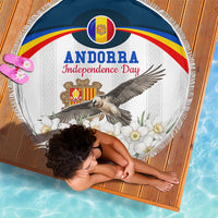 Andorra Independence Day Beach Blanket Freedom Grandella Narcissus Falcon Map Flag