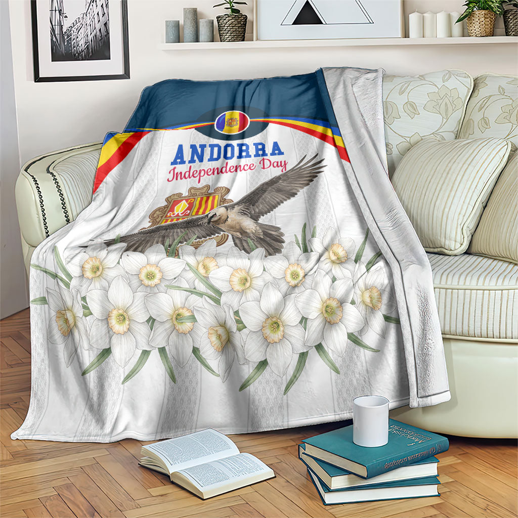 Andorra Independence Day Blanket Freedom Grandella Narcissus Falcon Map Flag