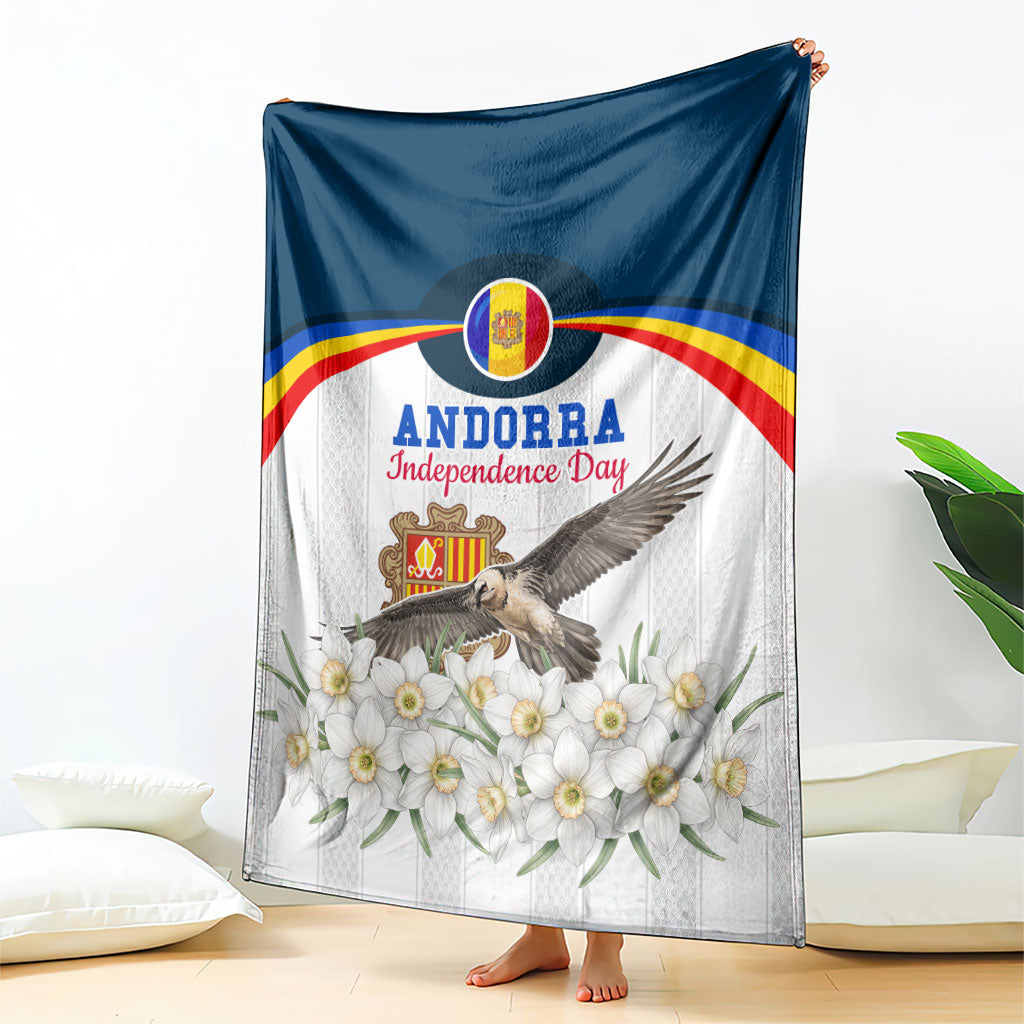 Andorra Independence Day Blanket Freedom Grandella Narcissus Falcon Map Flag