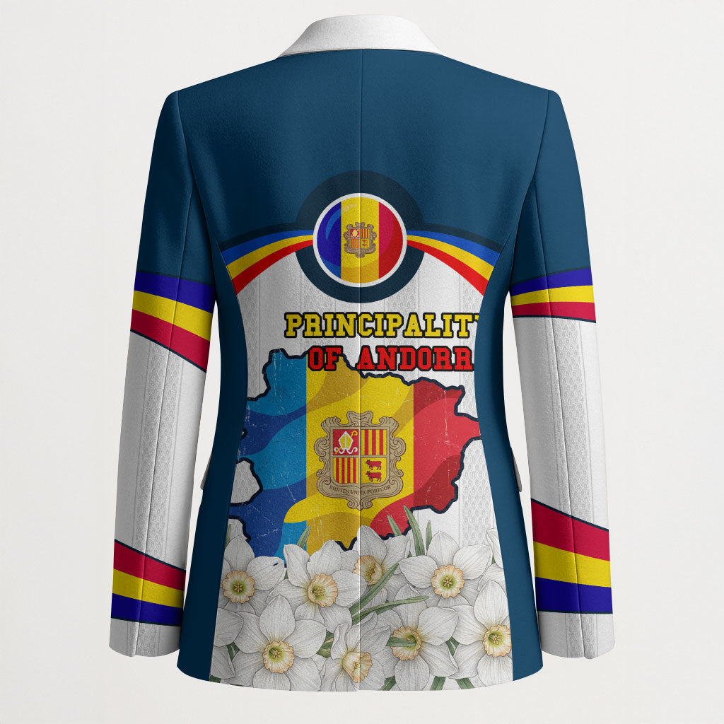 Andorra Independence Day Blazer Freedom Grandella Narcissus Falcon Map Flag
