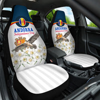 Andorra Independence Day Car Seat Cover Freedom Grandella Narcissus Falcon Map Flag