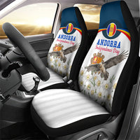 Andorra Independence Day Car Seat Cover Freedom Grandella Narcissus Falcon Map Flag