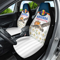 Andorra Independence Day Car Seat Cover Freedom Grandella Narcissus Falcon Map Flag