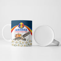Andorra Independence Day Ceramic Mug Freedom Grandella Narcissus Falcon Map Flag