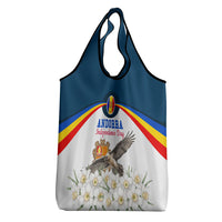 Andorra Independence Day Grocery Bag Freedom Grandella Narcissus Falcon Map Flag
