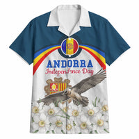 Andorra Independence Day Hawaiian Shirt Freedom Grandella Narcissus Falcon Map Flag