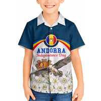 Andorra Independence Day Hawaiian Shirt Freedom Grandella Narcissus Falcon Map Flag
