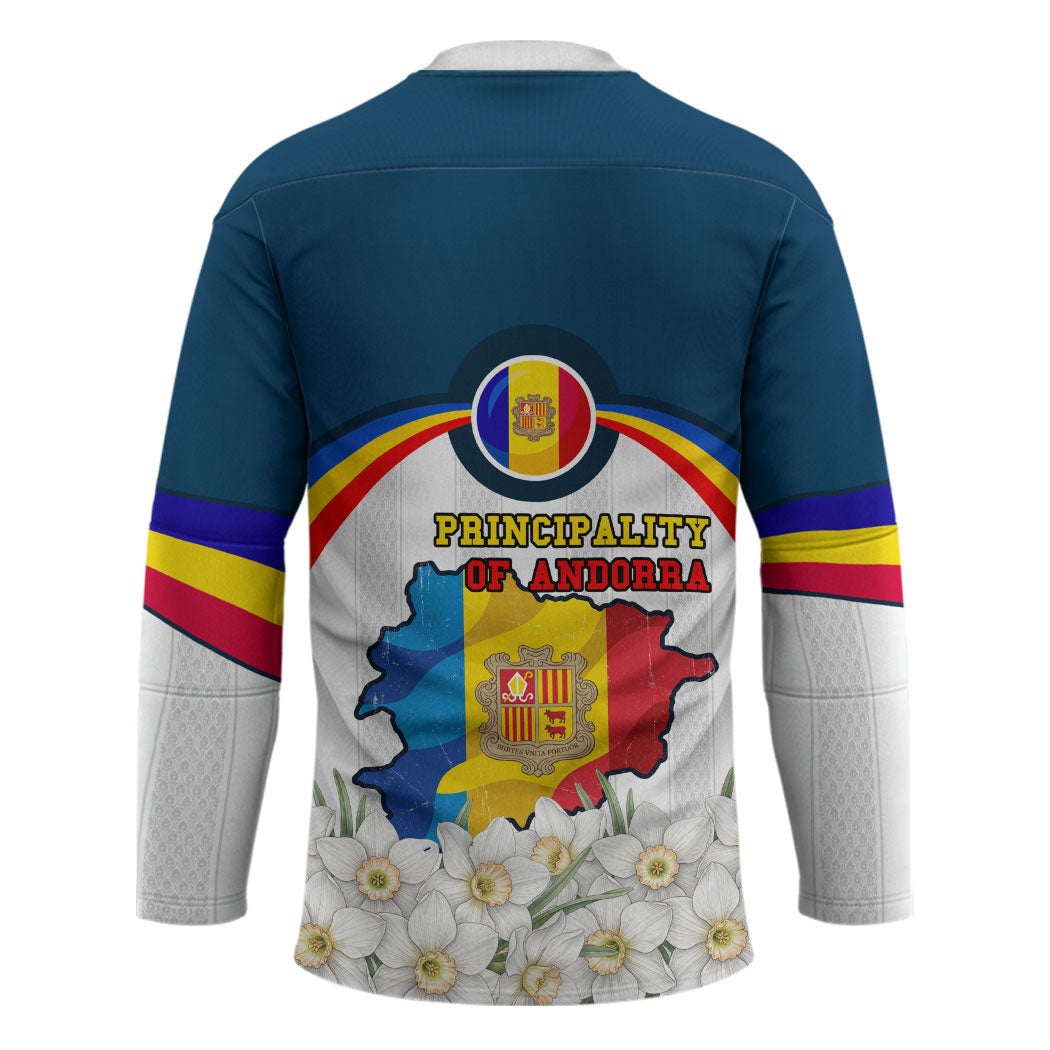 Andorra Independence Day Hockey Jersey Freedom Grandella Narcissus Falcon Map Flag