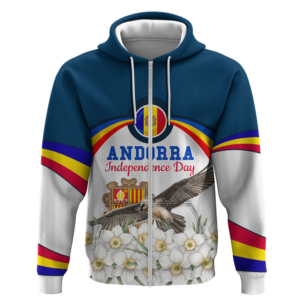 Andorra Independence Day Hoodie Freedom Grandella Narcissus Falcon Map Flag
