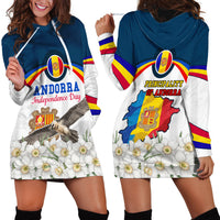 Andorra Independence Day Hoodie Dress Freedom Grandella Narcissus Falcon Map Flag