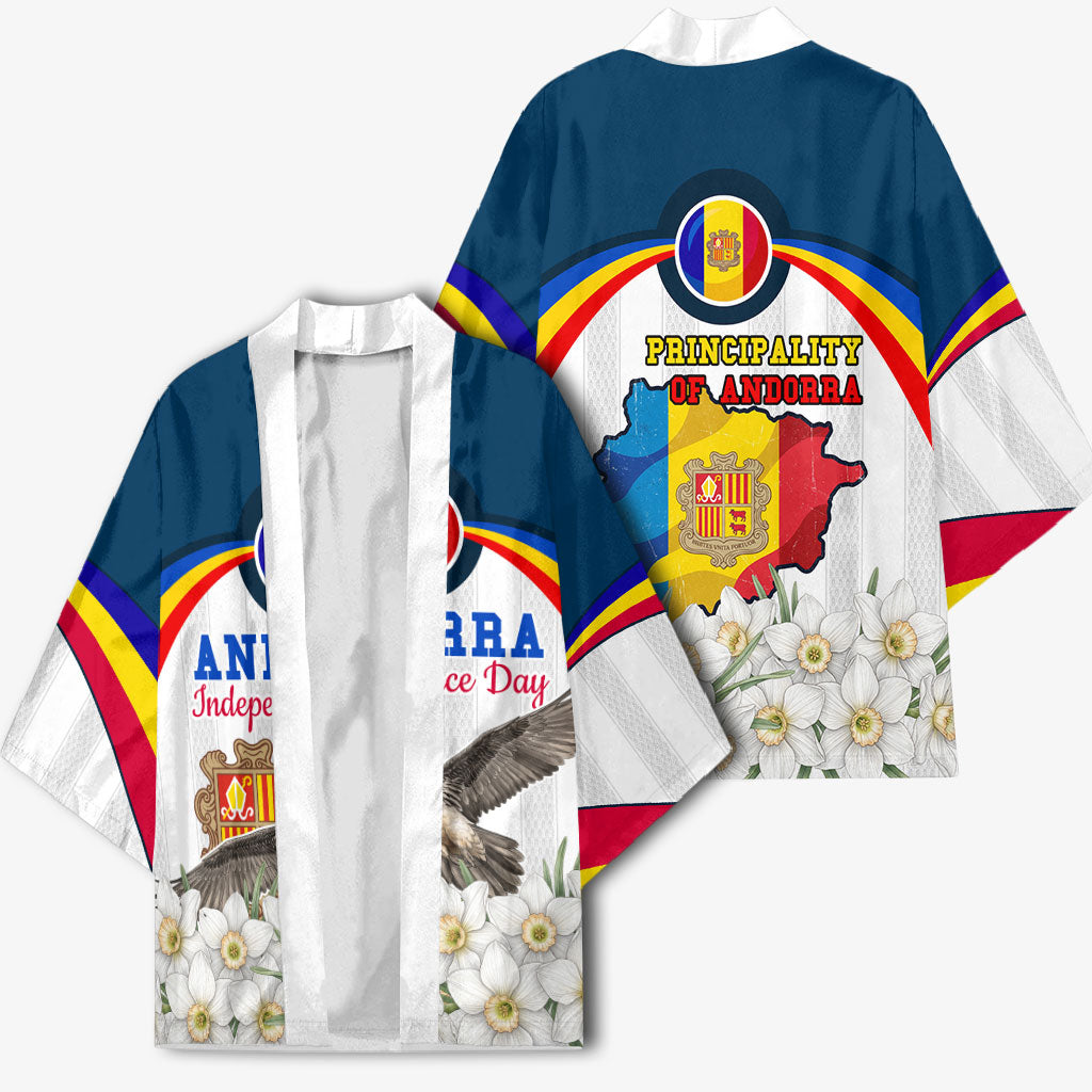 Andorra Independence Day Kimono Freedom Grandella Narcissus Falcon Map Flag