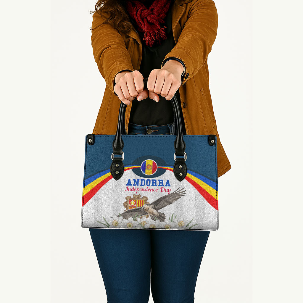 Andorra Independence Day Leather Bag Freedom Grandella Narcissus Falcon Map Flag