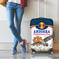 Andorra Independence Day Luggage Cover Freedom Grandella Narcissus Falcon Map Flag