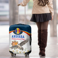 Andorra Independence Day Luggage Cover Freedom Grandella Narcissus Falcon Map Flag