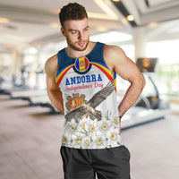 Andorra Independence Day Men Tank Top Freedom Grandella Narcissus Falcon Map Flag