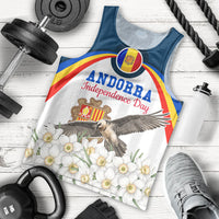 Andorra Independence Day Men Tank Top Freedom Grandella Narcissus Falcon Map Flag