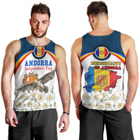 Andorra Independence Day Men Tank Top Freedom Grandella Narcissus Falcon Map Flag