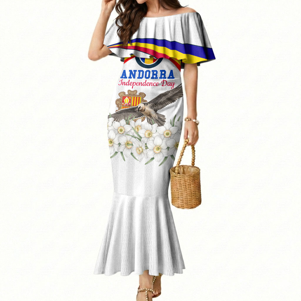 Andorra Independence Day Mermaid Dress Freedom Grandella Narcissus Falcon Map Flag