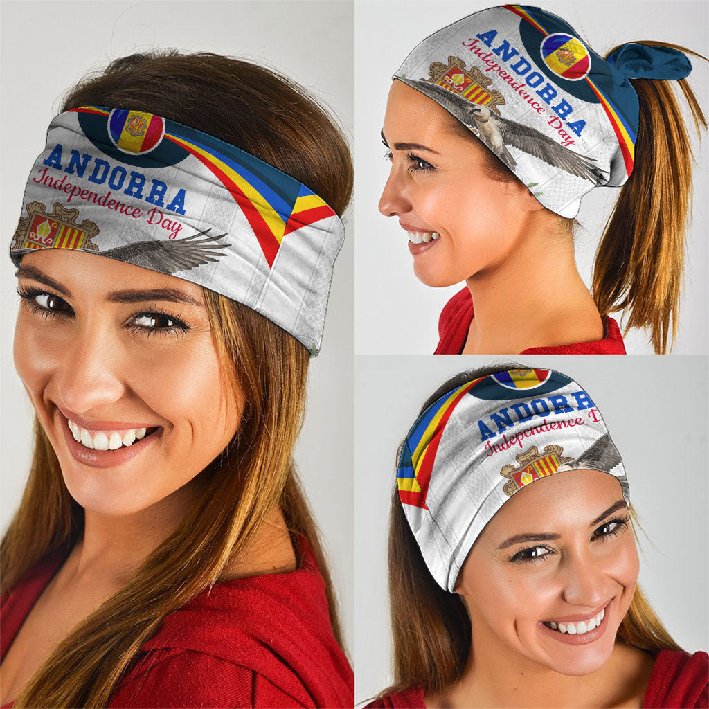 Andorra Independence Day Neck Gaiter Freedom Grandella Narcissus Falcon Map Flag