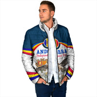 Andorra Independence Day Padded Jacket Freedom Grandella Narcissus Falcon Map Flag