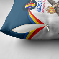 Andorra Independence Day Pillow Cover Freedom Grandella Narcissus Falcon Map Flag