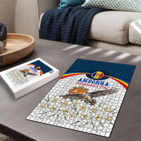 Andorra Independence Day Puzzle Freedom Grandella Narcissus Falcon Map Flag
