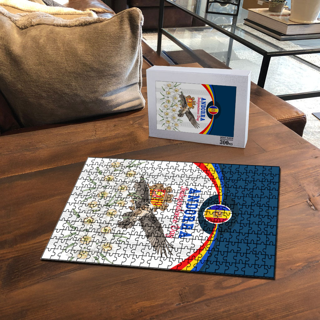 Andorra Independence Day Puzzle Freedom Grandella Narcissus Falcon Map Flag