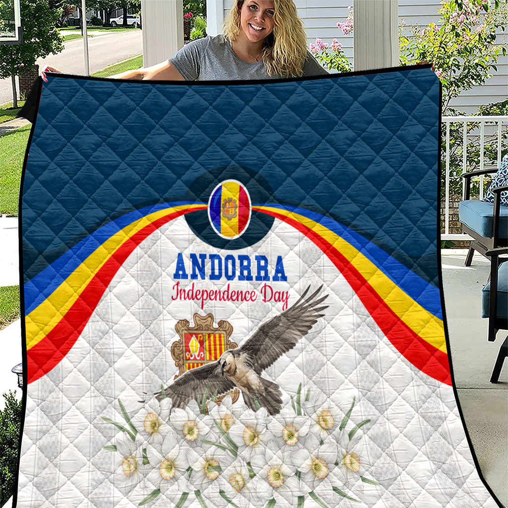 Andorra Independence Day Quilt Freedom Grandella Narcissus Falcon Map Flag