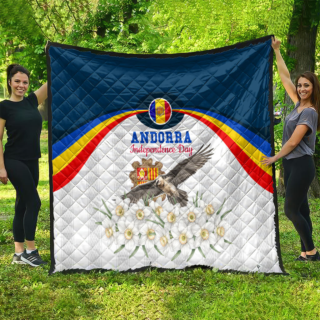Andorra Independence Day Quilt Freedom Grandella Narcissus Falcon Map Flag