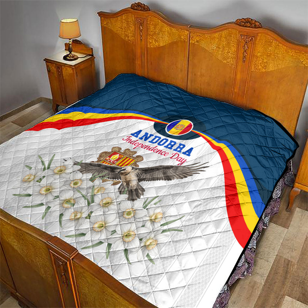 Andorra Independence Day Quilt Freedom Grandella Narcissus Falcon Map Flag