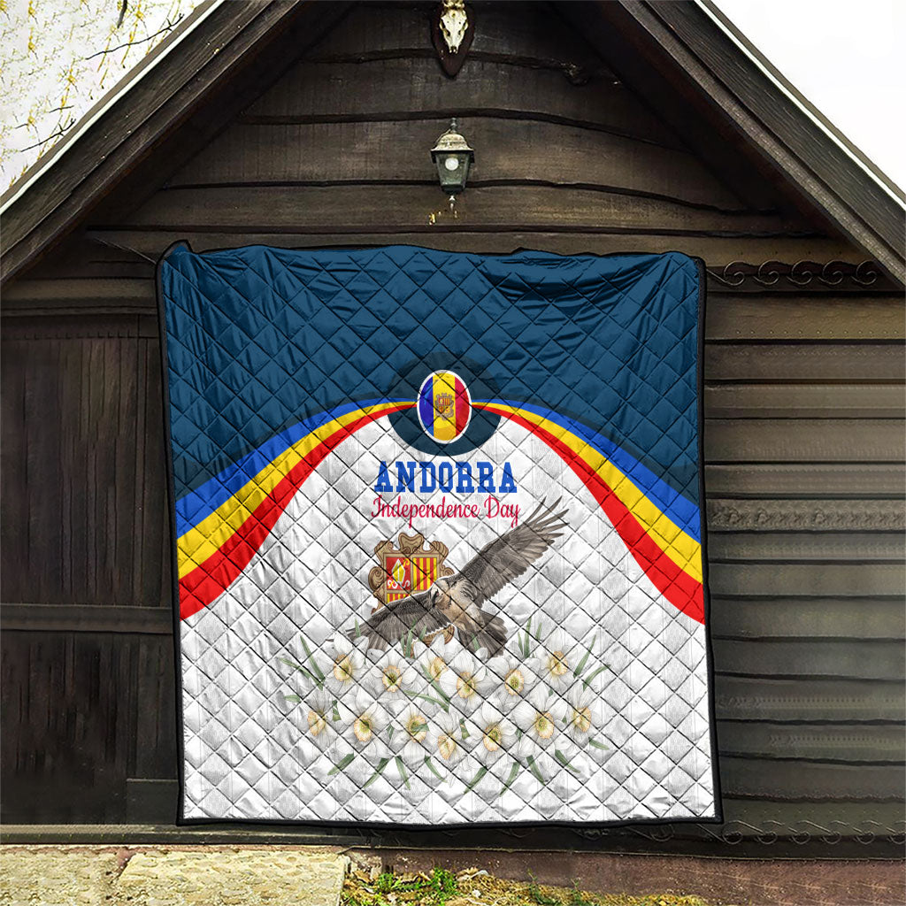 Andorra Independence Day Quilt Freedom Grandella Narcissus Falcon Map Flag