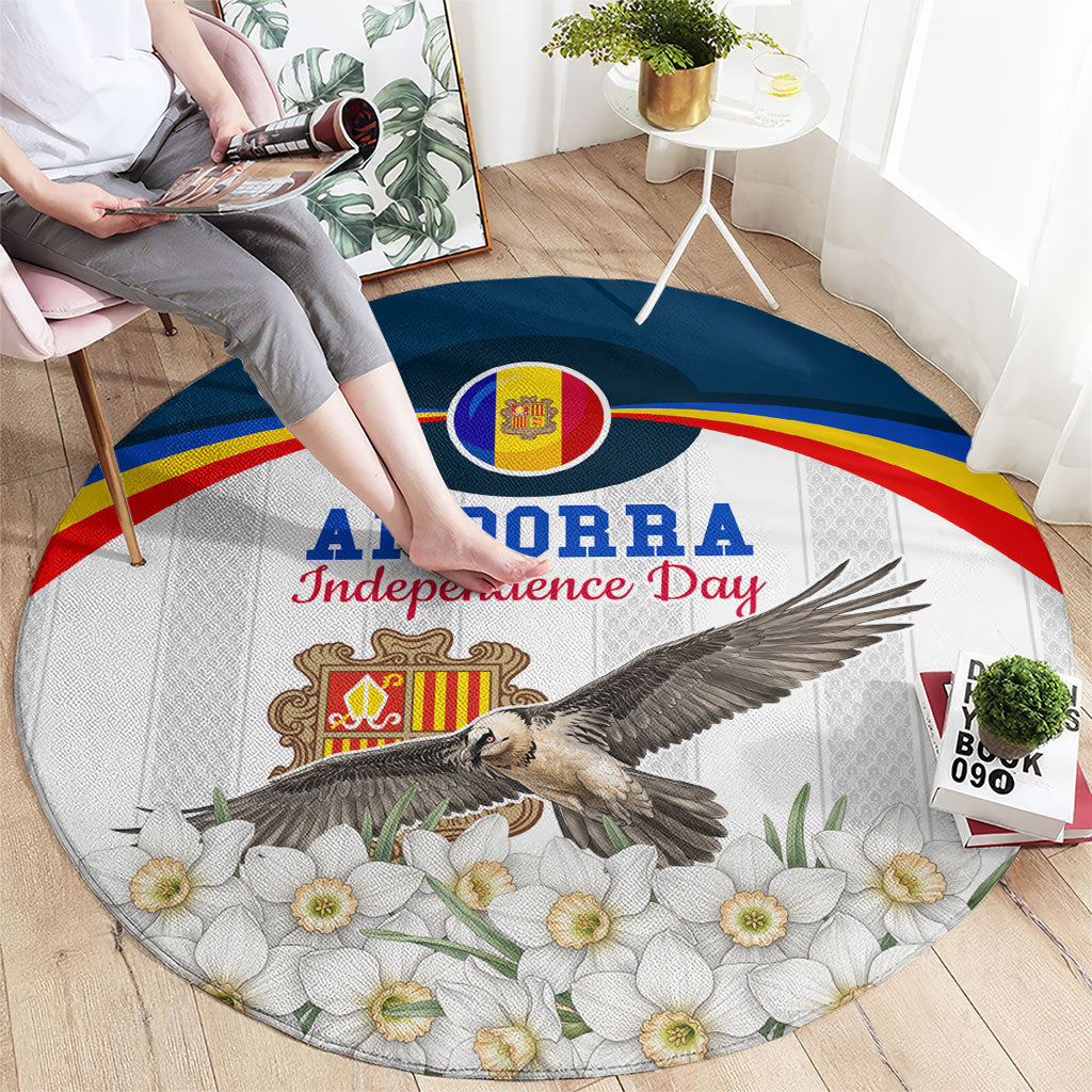 Andorra Independence Day Round Carpet Freedom Grandella Narcissus Falcon Map Flag